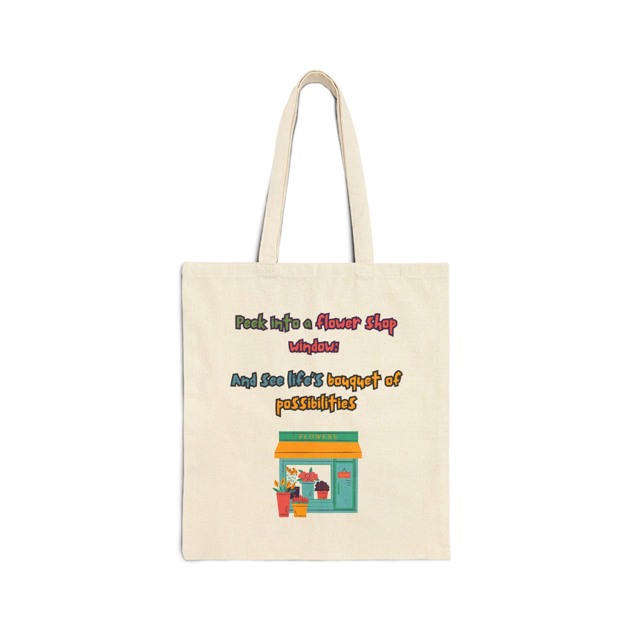 Blooms & Bouquets Canvas Tote Bag