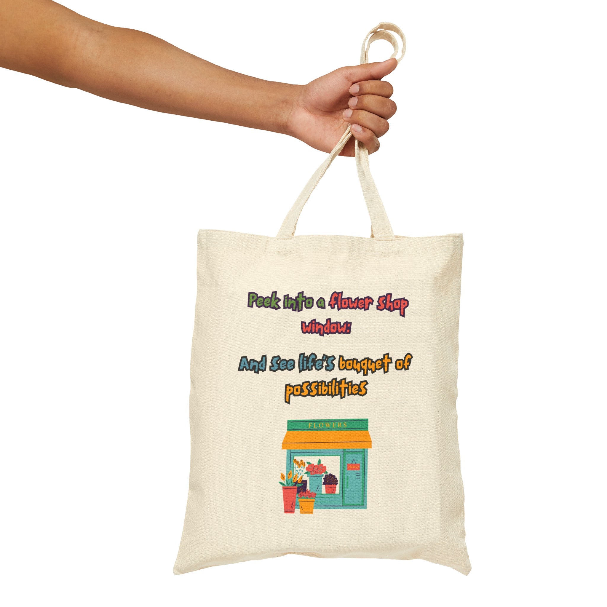 Blooms & Bouquets Canvas Tote Bag