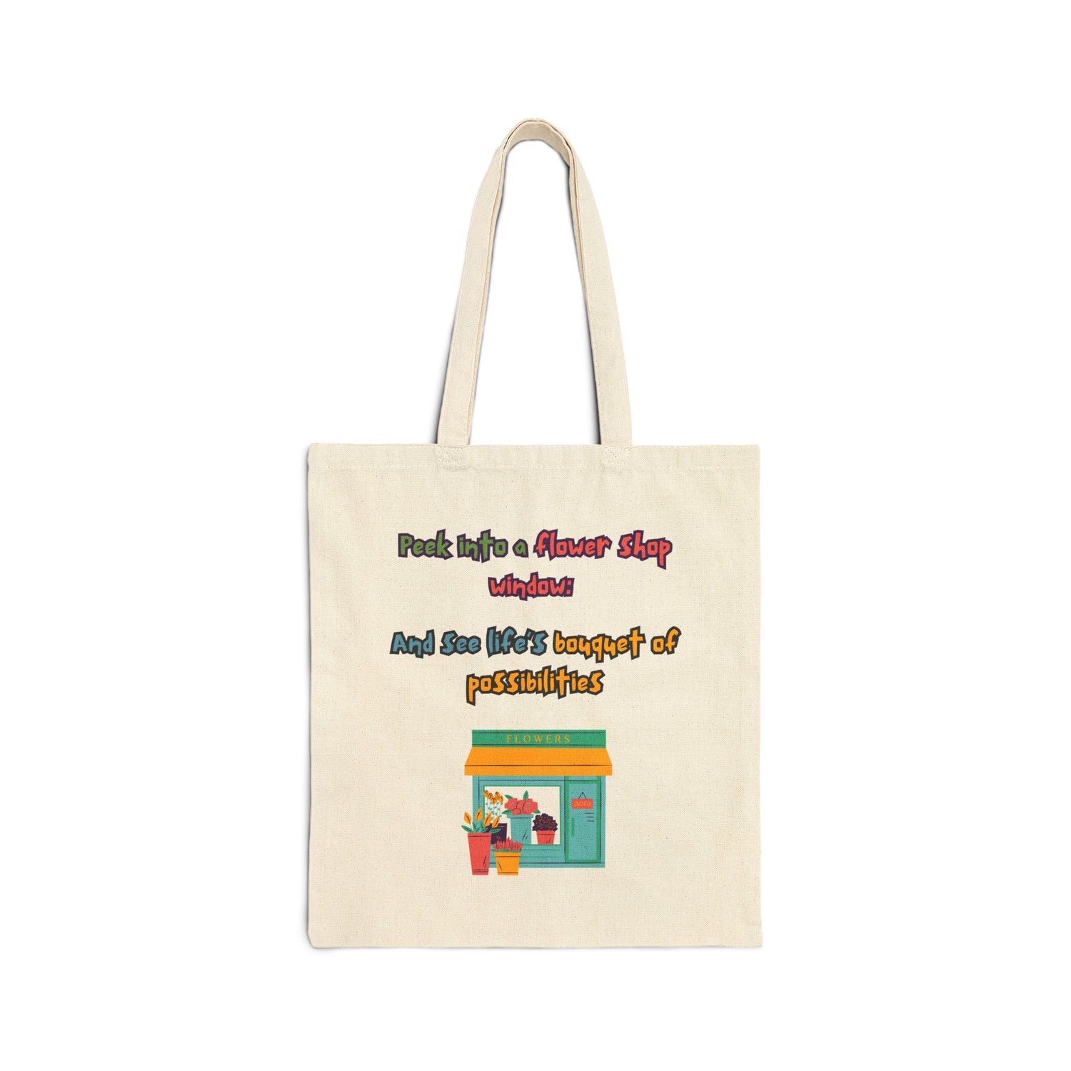 Blooms &amp; Bouquets Canvas Tote Bag