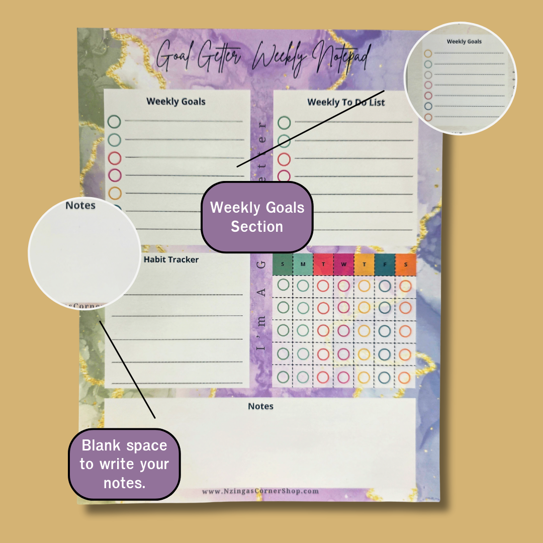 💜 Royal Plans – Crowned Vision Notepad