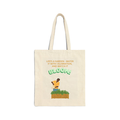 Garden Celebration Canvas Tote Bag