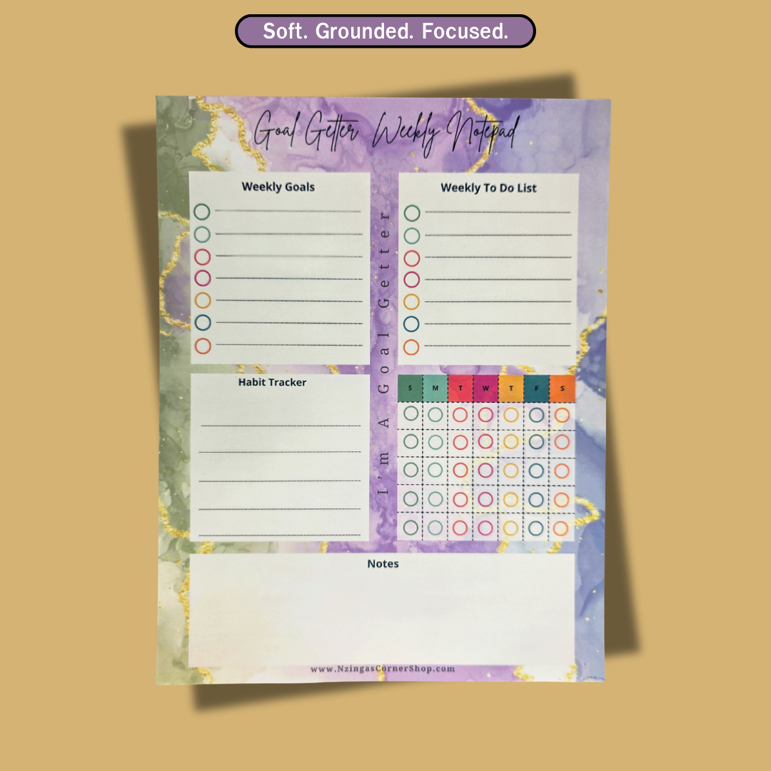 💜 Royal Plans – Crowned Vision Notepad