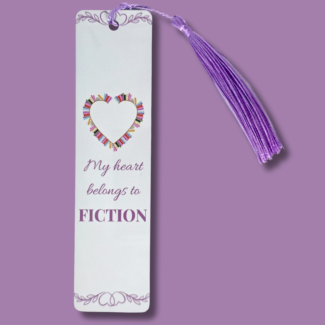 “My Heart Belongs to Fiction” Bookmark