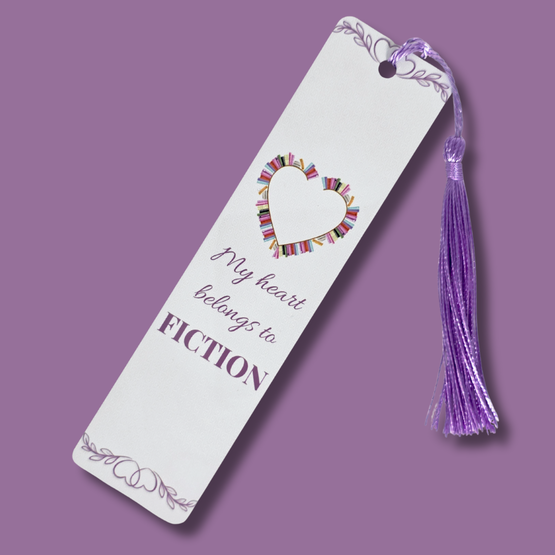 “My Heart Belongs to Fiction” Bookmark