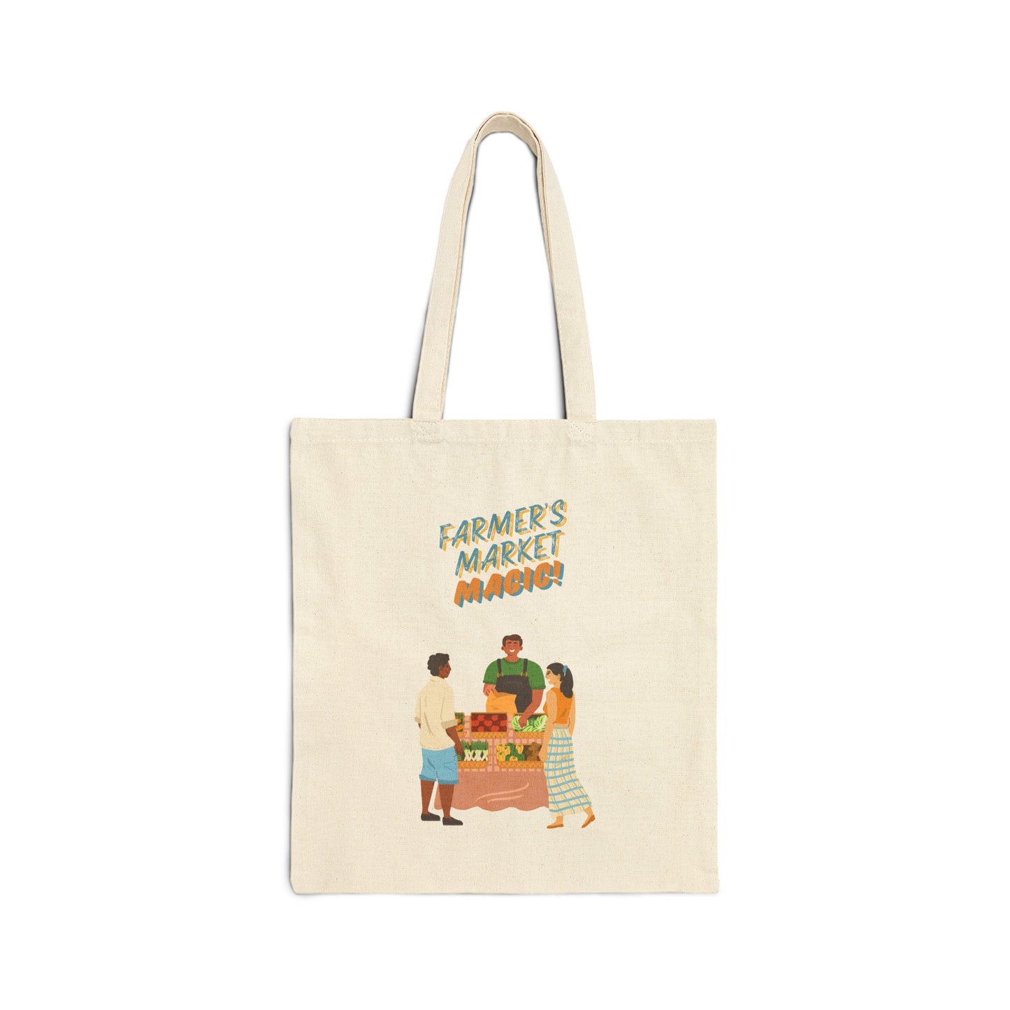 Market Harvest Canvas Tote Bag