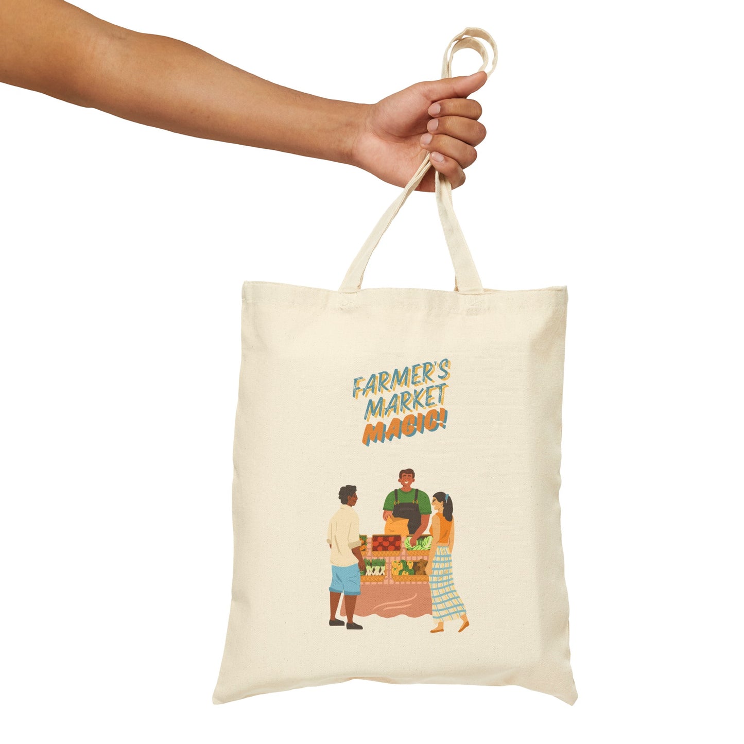 Market Harvest Canvas Tote Bag