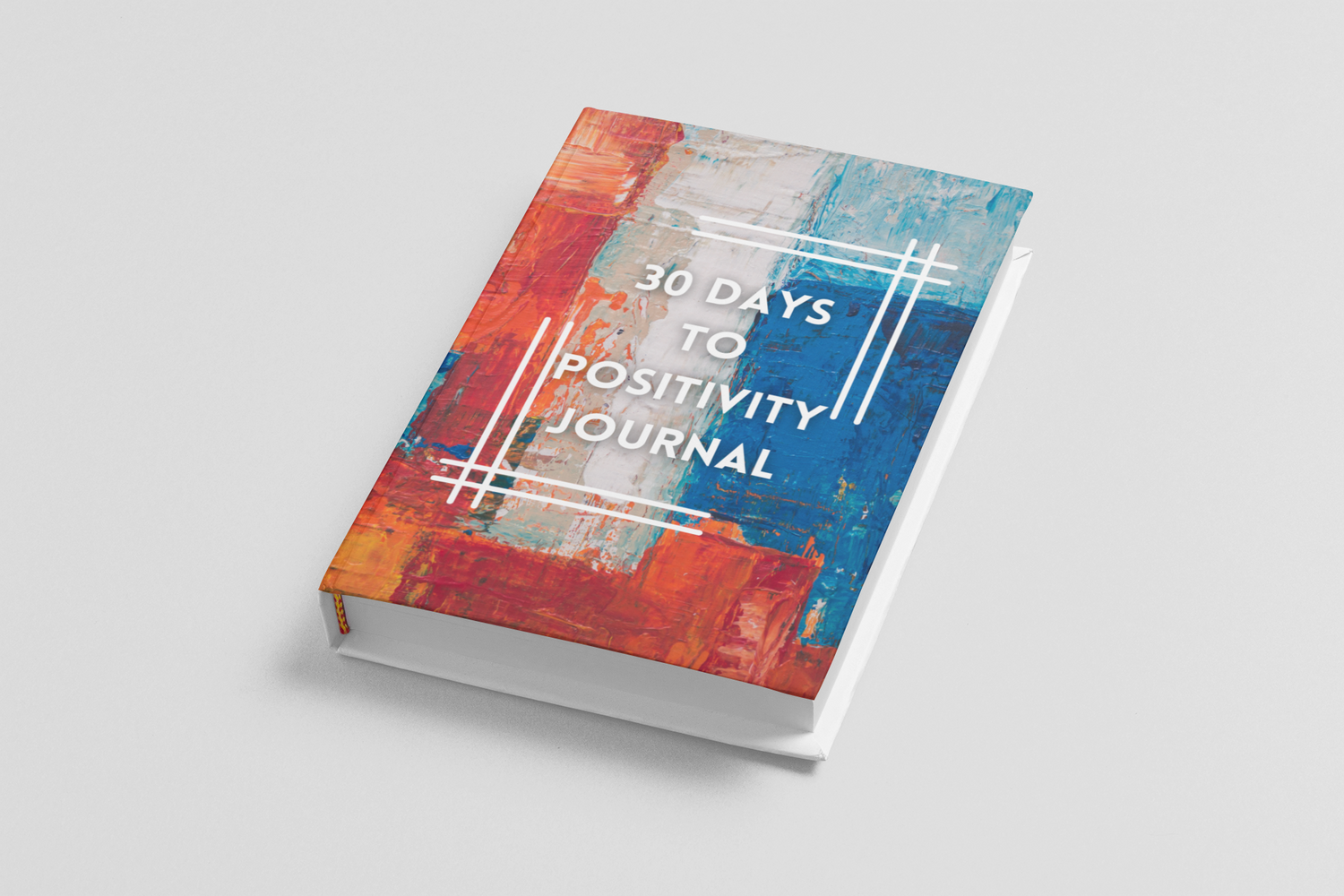 30 Days to Positivity Journal: Red Paint Stripes