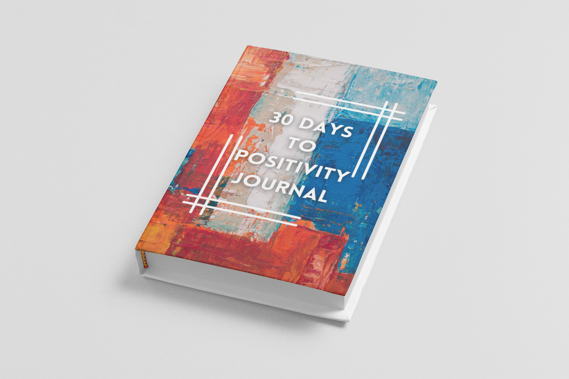 30 Days to Positivity Journal: Red Paint Stripes