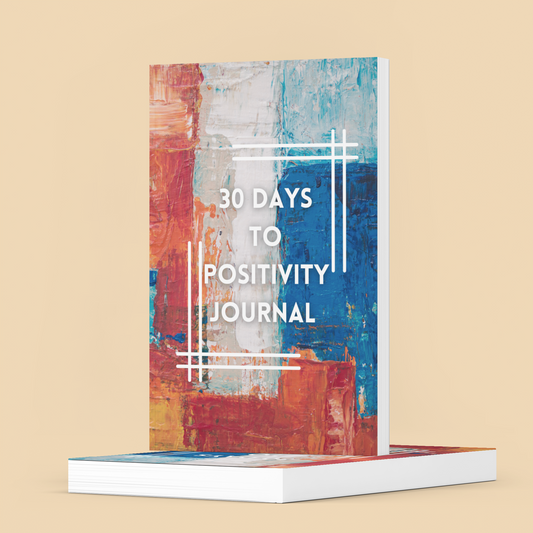 30 Days to Positivity Journal: Red Paint Stripes